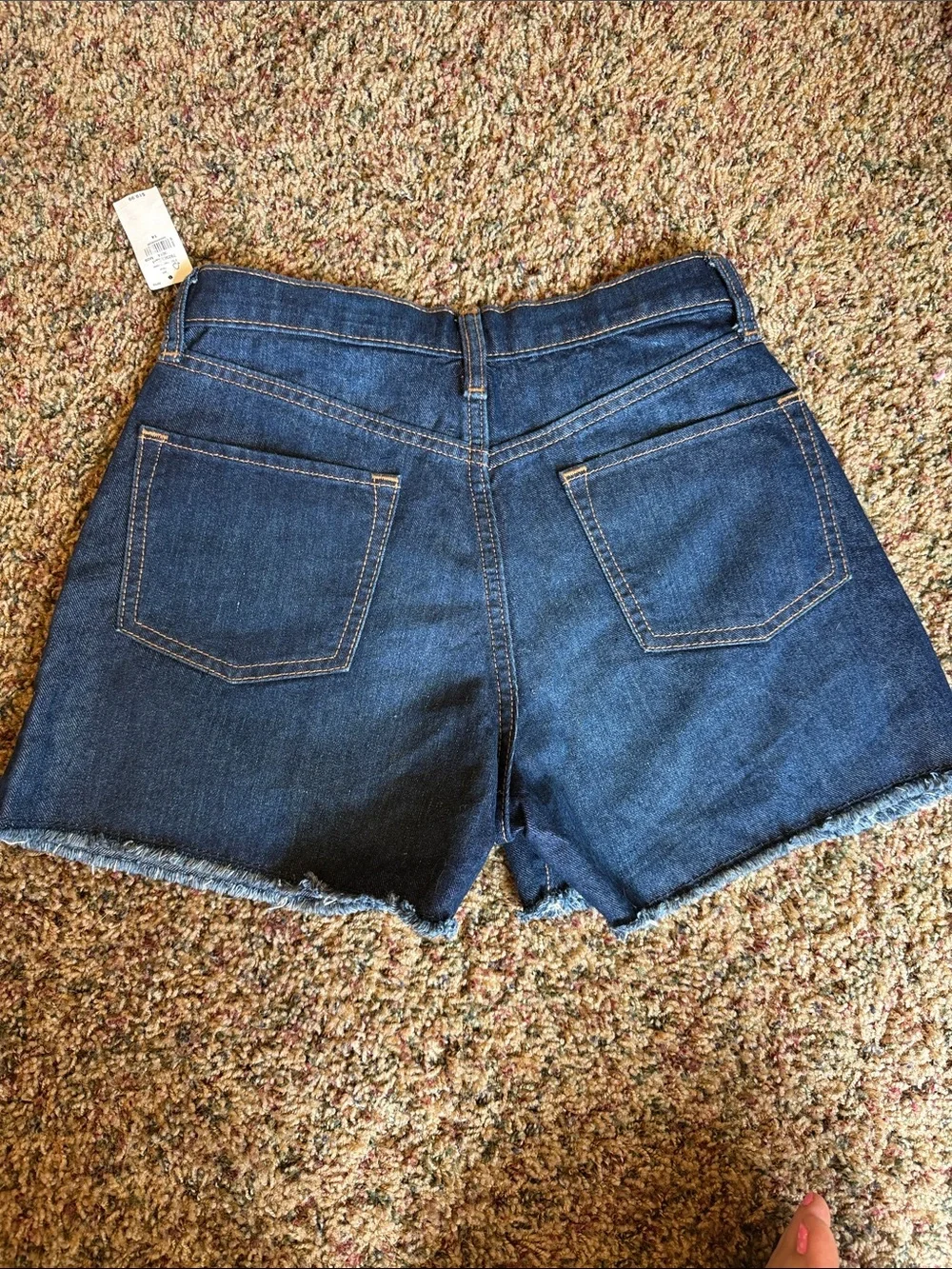 Old Navy Girls Dark Blue Denim Cutoff Shorts